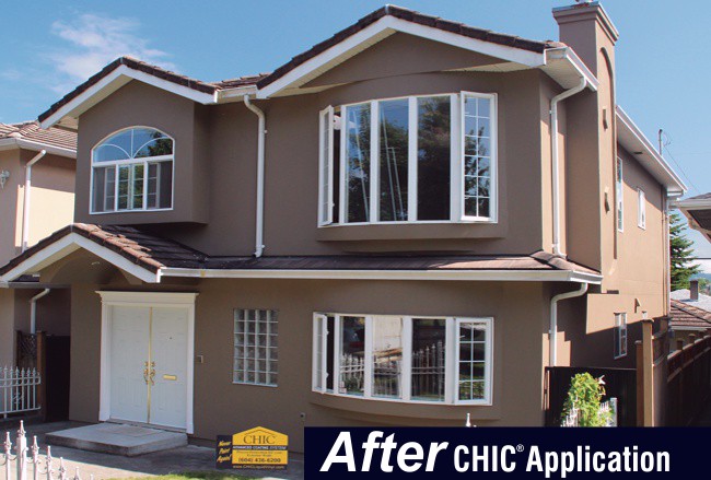 Acrylic Stucco After CHIC Advanced Coating