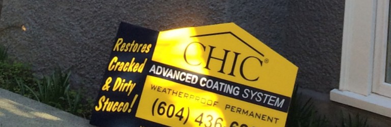 The CHIC jobsign can be seen in neighbourhoods all around town.